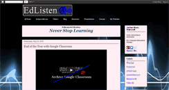 Desktop Screenshot of edlisten.com