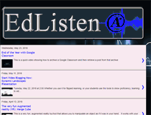 Tablet Screenshot of edlisten.com